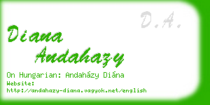 diana andahazy business card